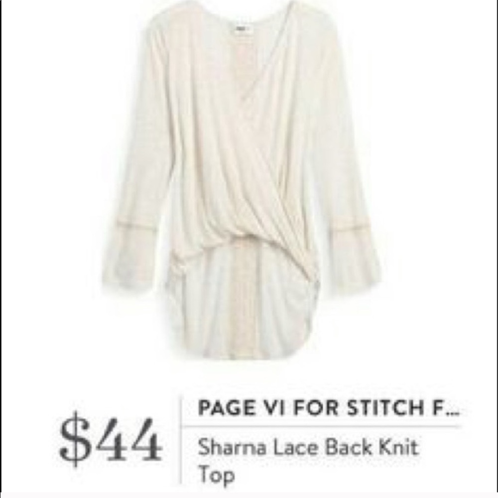 NWT - Stitch Fix Paige VI Lace Crossover Top